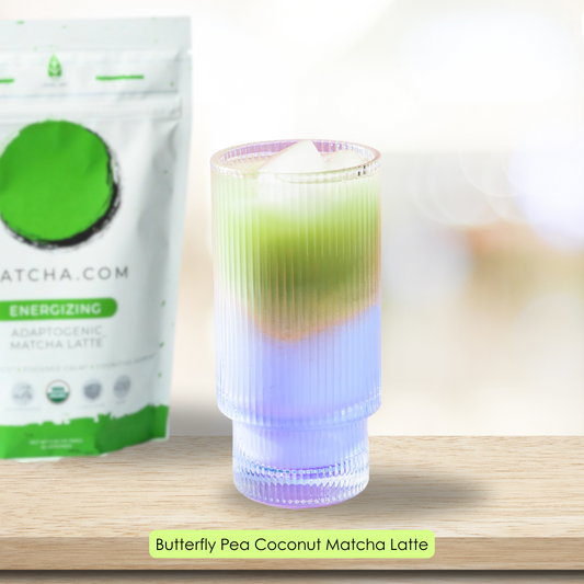 Butterfly Pea Coconut Matcha Latte